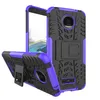 Hybrid Kickstand Impact Robust Heavy Duty TPU + PC Shock Bevis Case Cover för Motorola Moto G8 Power Lite G Power E7 160pcs / Lot