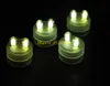 500pcs / lot gratis frakt Vattentät undervattensbatteri Dämpningsbara Dual LED Tea Lights Candle för bröllopsfest