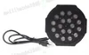 Led stage light 18x3W 54W 85-265V High Power RGB Par Lighting With DMX 512 Master Slave Led Flat DJ Auto-Controller 44 MYY