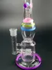 DHL 10 "bécher bas bangs conception simple tuyau en verre narguilés Rasta capiteux conduites d'eau 18.8mm joint bongs verre bong livraison gratuite