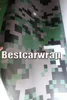 Militaire groene digitale tijger camo auto wrap folie met lucht bubble gratis pixel camouflage graphics leger auto sticker film 1.52x10m / 20m / 30m