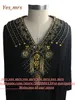 Echte afbeelding Lange Arabische islamitische kleding voor vrouwen Abaya in Dubai Kaftan Moslim Arabische Avondjurken V-hals Chiffon Beads Party Prom-jassen