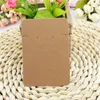 100 pcs/lot 6.8*9.7cm kraft paper necklace earrings sets display cards jewelry packaging card gifts