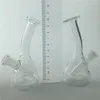 4.3 inch mini glass oil rig bong water pipe with 10mm female 45g clear thick pyrex heady recycler glass bongs