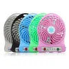 Mini Protable Fan متعددة الوظائف USB القابلة لإعادة شحن طاولة الجدول مروحة LED LED 18650 البطارية قابلة للتعديل 3 طابعات MINI مروحة التبريد بالجملة بالجملة