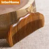 High Quality Top Grade Boutique Hair Wooden Combs Luxury Precious African Precious Ebony Wood Exquisite Craft Pure