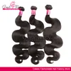 المعبد الهندي HumanHair نسج غير المجهزة عذراء الشعر حزم الجسم موجة الشعر مع 13 * 4 الرباط أمامي إغلاق Greatremy الشعر