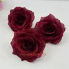 200PCs 10cm 20colors Artificial Fabric Silk Rose Flower Head DIY Decor Vine Wedding Arch Wall Flower Accessory