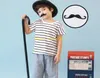 50 ensembles/lot livraison gratuite hommes femmes déguisements jeu de fête COS fête fournit une moustache fausse barbe fine barbe barbe