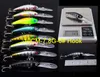 Lures de pesca de lote de 43pcs Conjunto Mixed 6 Modelos 43 Clolor Minnow Lure Mank Isce