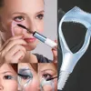 Wholesale-New Hot3 in 1 Mascara Shield Guard Beauty Eyelash Comb Applicator Guide Card Makeup Tool 7COY