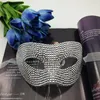 Pełna Maska Kryształ Luxury Książę Maska Weneckie Masquerade Maski Pół Twarzy Seksowna Kobieta Maska Karnawał Ślubny Prezent Darmowa Wysyłka