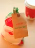 새로운 200pcs 크리스마스 산타 클로스 디자인 녹색 오픈 탑 스낵 가방 / 사랑스러운 비스킷 빵 쿠키 선물 가방 14x20cm