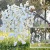 10pcs Artificial Cherry Blossom Branch Flower Wall Hanging Sakura 150cm for Wedding Centerpieces Artificial Decorative Flowers