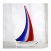 Zeilschip geluk gepersonaliseerde gesneden GSS decoratie -ambachten ornamenten met 2 kleuren voor kerstcadeau283R1186104