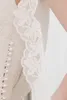 In Stock Soft Tulle Trimming Lace Applique Edge With Comb 1T Lvory White Wedding Veil Fingertip Bridal Ve