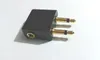 100 X Gold-plated Airplane/Airline/Air Plane Travel Headphone/Earphone Jack Audio Adapter 3.5mm