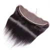 Cabelo virgem humano reto brasileiro tece com renda frontal 13x4 orelha a orelha cabeça cheia natural color9933248