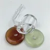 4mm Quarzo spessore Banger Carb Cap Clear Quartz Banger Nail con 10mm 14mm 18mm maschio maschio joint femmina nuovo stile tappo di carboidrati