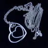 Los más nuevos collares colgantes 925 joyería de plata esterlina corazón a corazón Pave CZ gargantilla collar para mujeres DIY joyería de moda fabricación diy