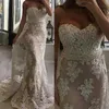 Rétro Dentelle Chérie Robes De Mariée Appliques Perlée Balayage Train Sirène Robes De Mariée 2018 Printemps Été Sud Africain Robes De Mariage