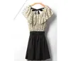 Groothandel-beach chiffon jurk vrouwen korte mouw dots jurk feestjurken mini-jurk voor vrouwen vestidos zonder riem #gofuly 0614