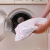 3 Sizes Zippered Mesh Laundry Wash Bags Foldable Delicates Lingerie Bra Socks Underwear Washing Machine Clothes Protection Net H210458