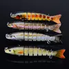 12.3cm 17g Multi Jointed Bass Plastic Fishing Lures Swimbait Sink Hooks Tackle high quality fish lures