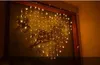 Buiten glanzende vlinder hartvormige kleurrijke LED-lichten touw met controller hangend licht voor bruiloft kerstfeest AC110V-2270S