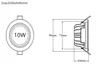 Venda quente Nova Chegada 10 W 15 W À Prova D 'Água IP65 Dimmable levou downlight cob15W escurecimento LEVOU luz do Ponto levou lâmpada do teto AC85-265V / AC220V / AC110V