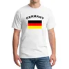 독일 팬들 Cheer Flag T-Shirts 2016 유럽 축구 스포츠 휘트니스 체육관 축구 여름 독일 국기 T 셔츠 남성용