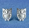 925 Sterling Silverörhängen S925 Mix Styles Owl Love Fox Sunflower Star Shell Heart Farterfly Anchors Ear Stud örhängen smycken F7705745