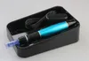Dropship a1-w blå Dr. Pen Derma Pen Auto Micro Needle System Justerbara nållängder 0,25 mm-3,0 mm elektrisk dermapen stämpel