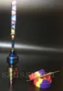 2016 Nieuwe Bong Tool Set Geanodiseerd Kleurrijke Domeloze GR2 Titanium Nail Rainbow Carb Cap Dabber Slicone Jar voor glazen waterleidingen