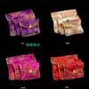 Goedkope kleine rits zijde stof sieraden pouch chinese verpakking mini munt tas vrouwen portemonnee creditcardhouder groothandel 6x8 8x10cm 12pcs / lot