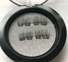 Falska ögonfransar Dubbelmagnetiska ögonfransar Eye Makeuptouch Mjukt slitage med ingen Gule Magnet Ögonfransar Perfekt för vardagliga 4PC / set