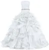 2020 Hign Quality Pretty Ball Gown Quinceanera Dresses Pärled Ruffle Längd Lace Up Sweet 16 Dress Special Endan PROM GOW4714234