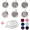 Aroma Jewelry 30mm Perfume Locket 316L Stainless Steel Essential Oil Aromatherapy Diffuser Locket Pendant (Send Chain Felt Pad) WS-2