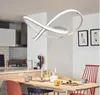 Minimalismo moderno Lampada a sospensione a led Lampadario a sospensione in alluminio Apparecchio di illuminazione per interni per sala da pranzo Cucina Bar Lamparas Colgant