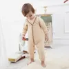 2017 new arrival kids clothing winter cotton wool men's color cotton long-sleeved climbing single-breasted baby conjoined jumpsuit