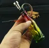 Mini moda de cristal de vidro transparente Hookah ------ hookah fumar cachimbo Gongos de vidro - plataformas de petróleo bongs de vidro cachimbo de fumar cachimbo de água