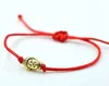 Gelukkig zilveren kleur hamsa hand leeuw amulet armband rode touw draad string gevlochten voor mannen vrouwen gift geschenk verstelbare armband