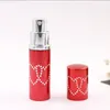 10cc 10ml Refillerbar Portable Mini Double Love Heart Perfume Flask Resenär Aluminium Spray Prov Tomma behållare Atomizer