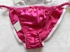 Whole 6 Pieces Pure 100% Silk Women's String Bikini Panties Underwear SIZE S M L XL XXL W26 -41 255S