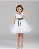 2016 New Arrival White Tulle Pretty Flower Girl Dresses appliques Baby Girl Infant Dress Free Shipping