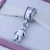 Perles en vrac 925 Sterling Silver Screw Core Dangle Spacer Charm Perle Bijoux avec Garçon Enfant Enfants, Convient pour Bracelet Pandora 1pc / lot