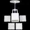 New Arrive 4 Patterns Square Moon cake Fondant Sugarcraft Decorating Cookies Mold Mould Baking Tool Set