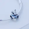 Nowy 925 Sterling Biżuteria Silver Floating Locket Charm Fit dla Pandora Bransoletka DIY Niedźwiedź Biżuteria Urok Dla Kobiet Biżuteria Fine Jewelry