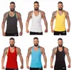 Groothandel Hot Gym Tank Top Heren Stringer Bodybuilding Gym Tanks Tops Effen Fitness Kleding Y-Back Tanks Gratis verzending