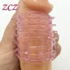 100 Real Po 1 Pcs Male Silicone Penis Adult Sex Product Men Delay Lock Fine Sleeve Cock Ring Extender SX0748688324